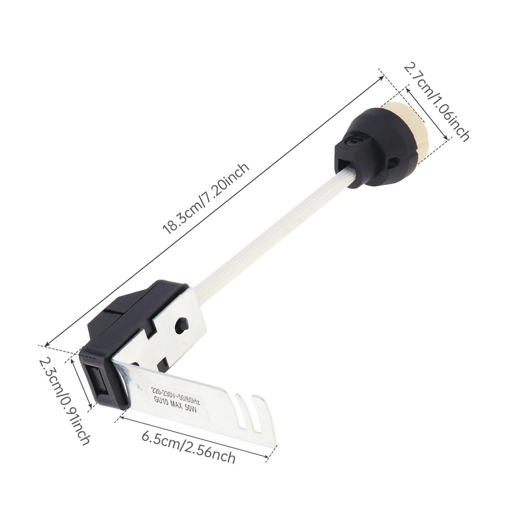 5pcs GU10 Lamp Holder On Bracket Ceramic Lamp Bases Connector for LED Light Bulbs / Downlight with Terminal Box Socket