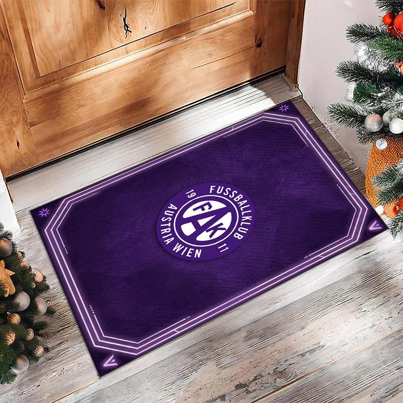 Austria Wien FC Soccer Football Pattern Soft Area Rug Non Slip Indoor Floor Carpet Sports Decor Mat for Bedroom
