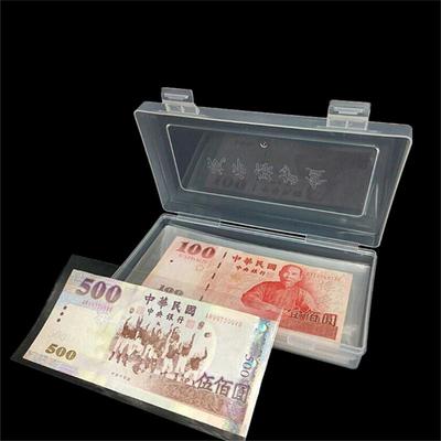 100Pcs Papier Geld Album Währung Banknote Fall Lagerung Sammlung Mit Box Geschenk