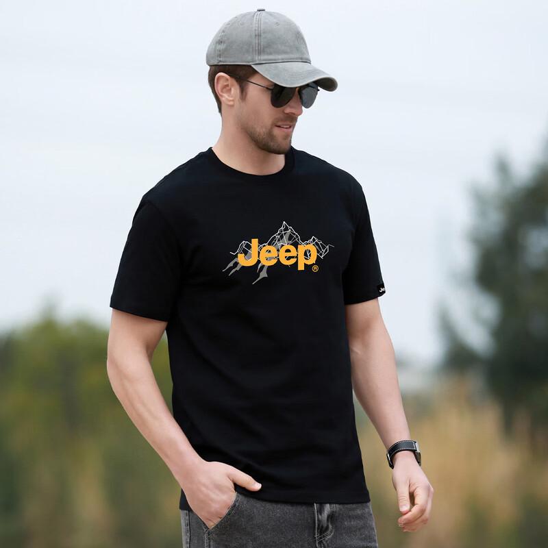 

Мужская повседневная футболка JEEP из 100% хлопка с коротким рукавом XL