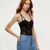 Women's Lace Sling Vest with Chest Pads - Fashionable Sexy Cross-Border Style for Southeast Asia, Europe, and America.