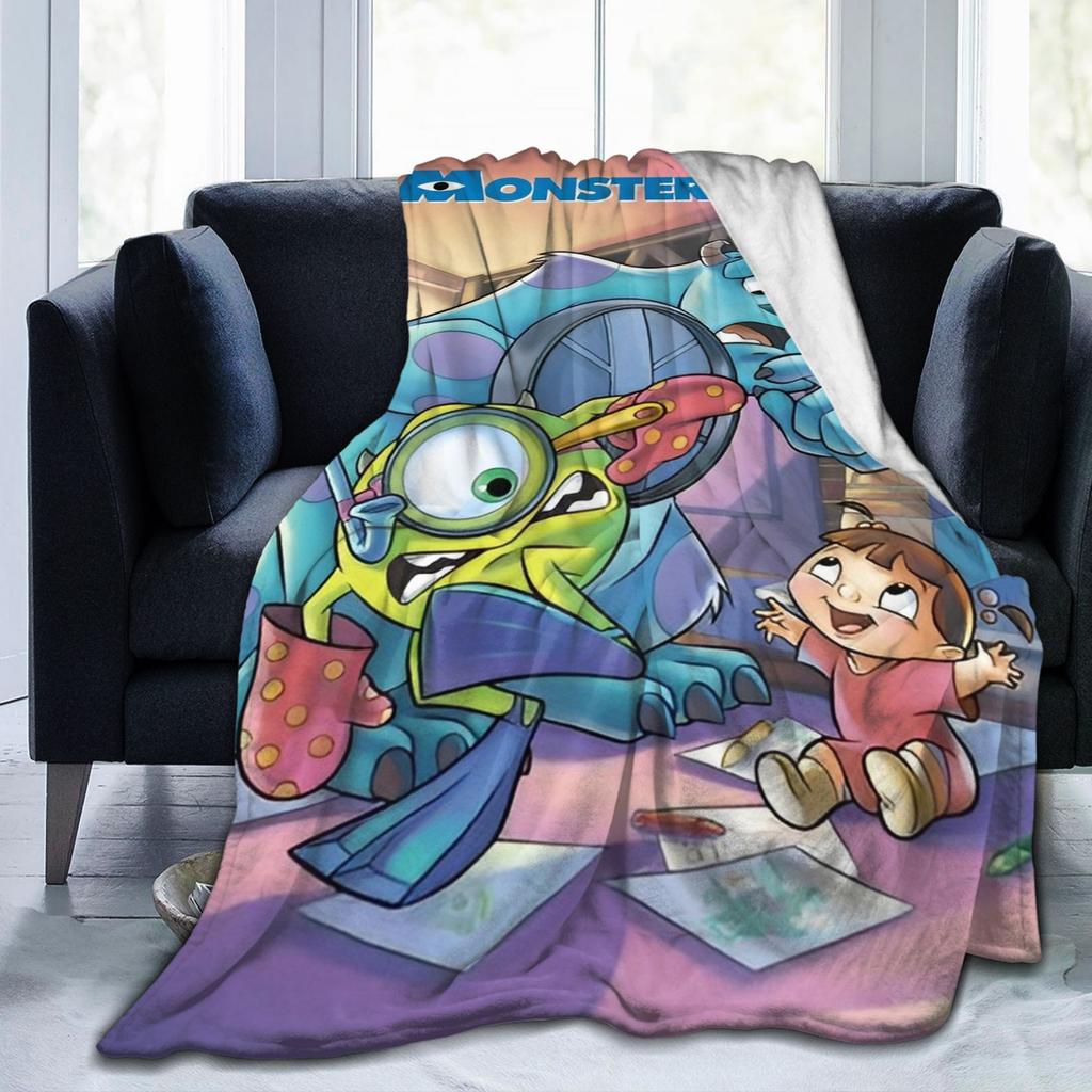 Monsters, Inc. Blankets Cute Boo Flannel Novelty Soft Throw Blanket for Bedspread Winter