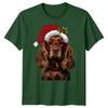 Spaniel Dog Christmas Holiday Animals Unisexs Unisexs Graphic Tee Festive Tee