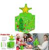 Christmas Star Gift Box With Gold Paper For Holiday Party Decor And Gift Giving