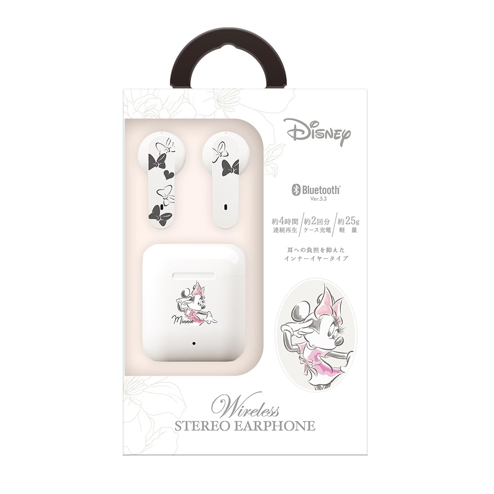 Fones de Ouvido Estilo Premium Tipo Estéreo Verdadeiramente Sem Fio, In-Ear [Minnie Mouse] PG-DBTE18TW1MNE