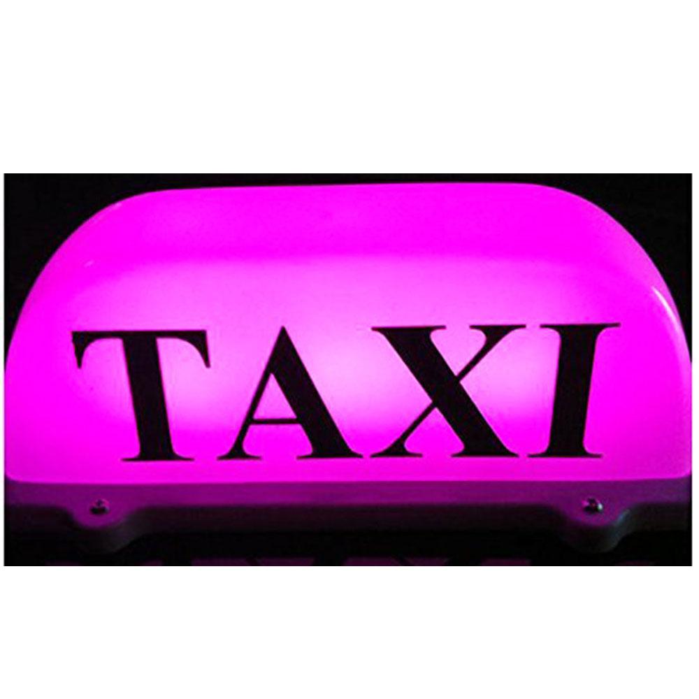 USB Rechargeable Battery Taxi Sign Light,Roof Taxi Sign with Magnetic Waterproof Taxi Cab Roof Top Illuminated Sign