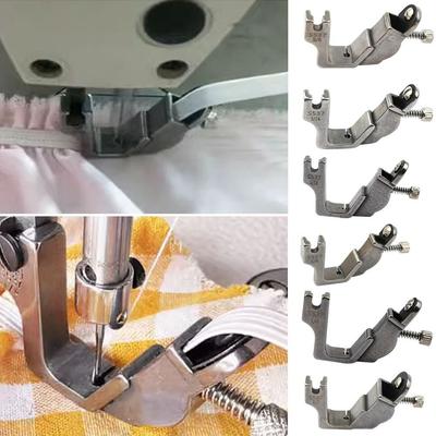 S537 Pleated Wrinkled Presser Foot Right Guide Multifunctional Pressing Foot Industrial Elastic Band Presser Feet