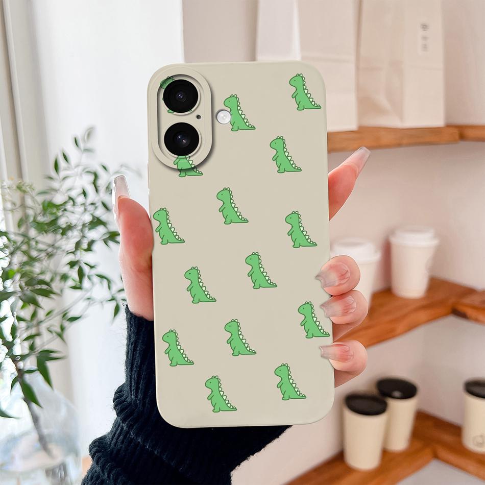 For iPhone 17 Pro Max / iPhone Air Phone Case Lovely Cartoon Liquid Silicone Full Coverage Anti Drop Bumper For iPhone17 Fundas