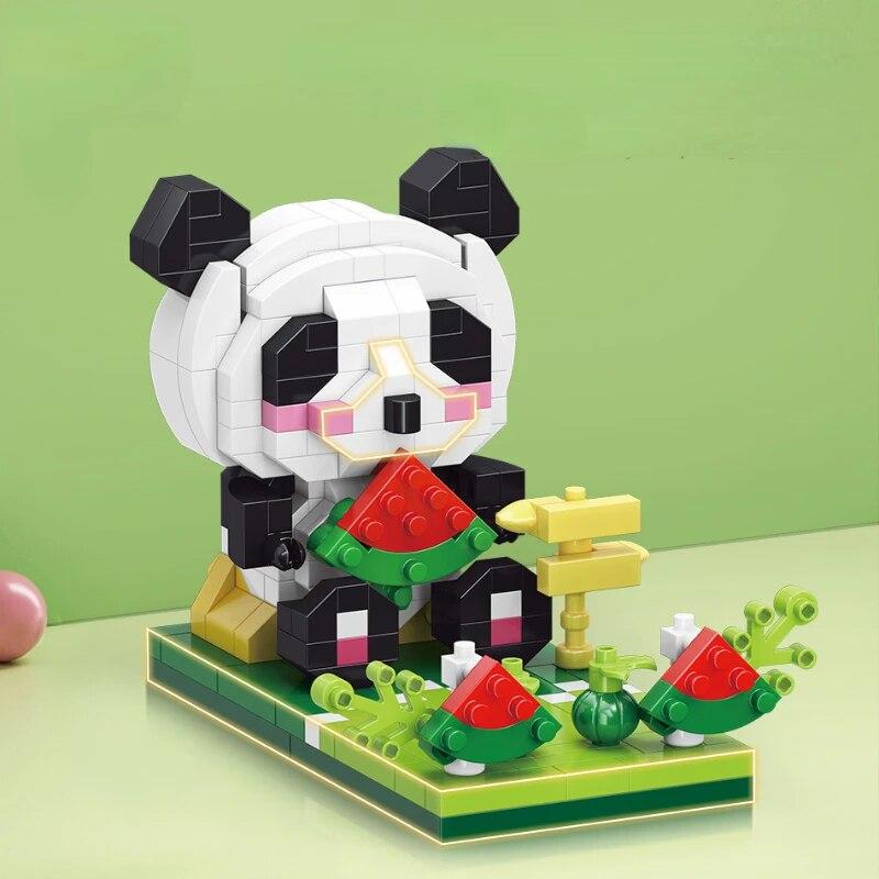 Panda Bracket Building Blocks Toys for Boys Girls Diamond Bricks Creative Construction Blocks Toys
