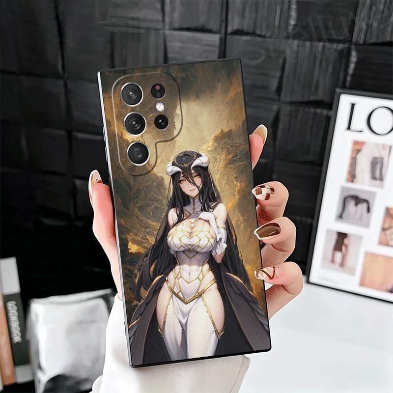 Albedo O-Overlords Anime Soft Phone Case for Samsung Galaxy S26 S25 Edge S24 Ultra S23 Plus S22 S21 FE S20 Black Cover Back Shel