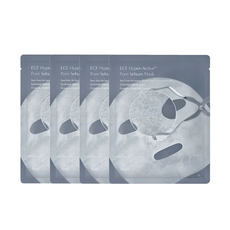 Fromrier EGF Sebum Pack Hyper Active Pore Sebum Mask Sheet (4 Sheets)