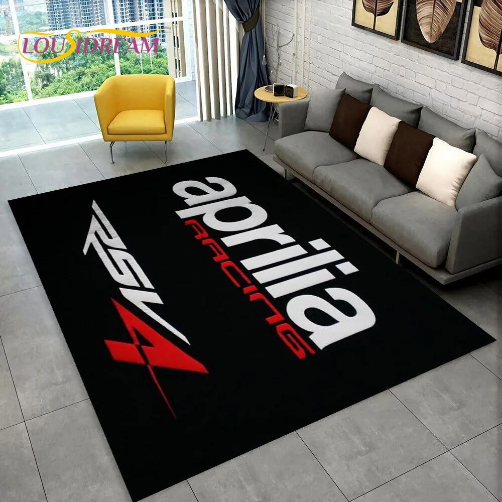 HD Aprilia Racing Motorcycle Logo Carpet Rug for Home Living Room Bedroom Sofa Doormat  Decor,kid Area Rug Non-slip Floor Mat 3D