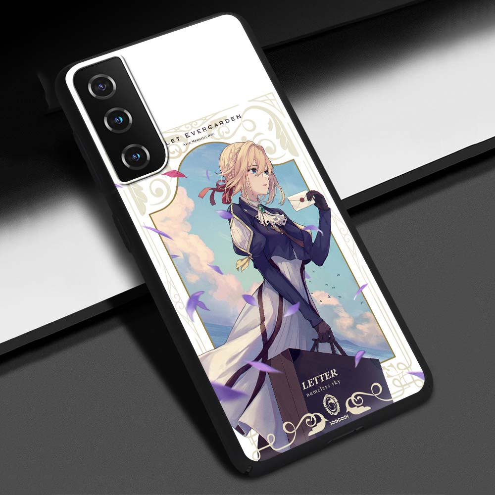 Violet Evergarden Anime-Telefonhülle für Samsung Galaxy S20 FE S21 Ultra S20 S10 S9 Plus S10E S8 Silikon-Schutzhülle mit weicher Rückseite