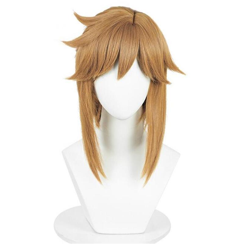 

Парики для косплея из игр Breath of the Wild Tears of the Kingdom, термостойкие синтетические волосы высокого качества + шапочка для парика One Size