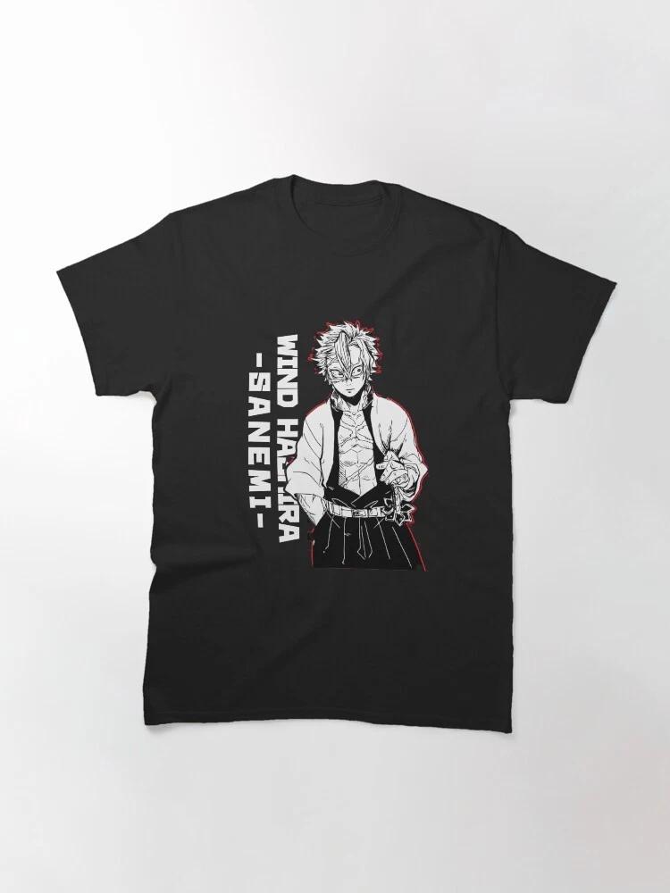 Anime Sanemi Wind Hashira 5 Cute Demon Slayer Basic T Shirt S