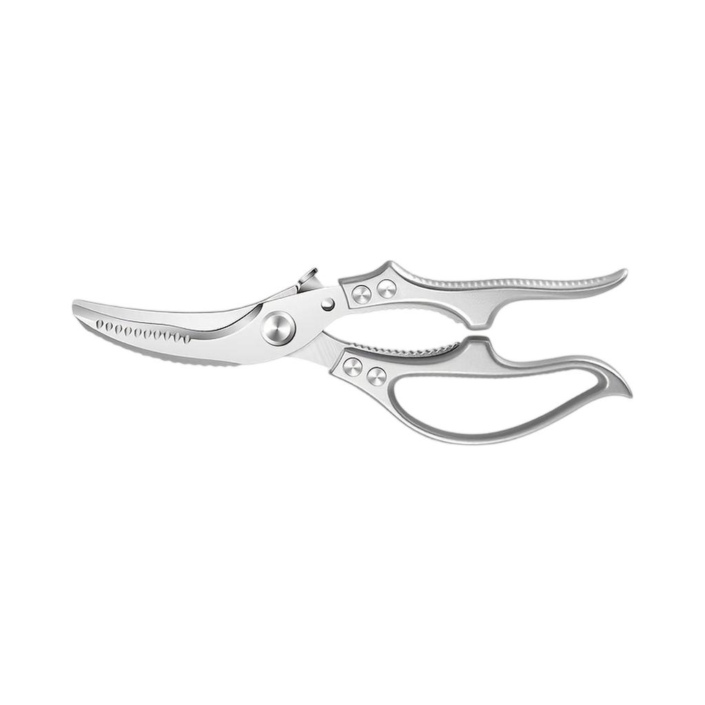 Multi Purpose Kitchen Shears Stainless Steel Heavy Duty Scissors for Cutting Meat Poultry Vegetables and Herbs with Ergonomic Handle and Safety Lock