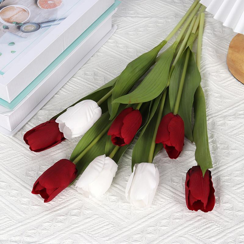 Tulipa Realistic Gesneriana Fake Flower For Photography Props And Table Wedding