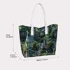 Gothic Cemetery Print Tote Bag Daily Casual Large Capacity Shoulder Bag for Outdoor Shopping Travel
