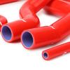 Tucool Racing Silicone Radiator Coolant Hose Kit for Mazda RX8 SE3P with 18 304 Stainless Steel Clamps 13B-MSP T-Bolt (Red)