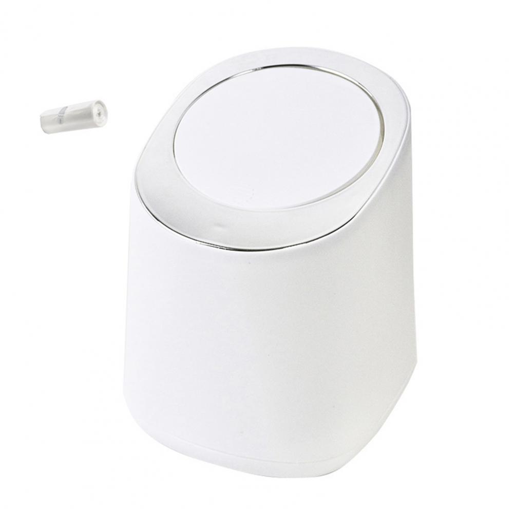 

Fashion Desktop Trash Can Creative Luxury Dustbin Bin Household Mini Bedside Waste Bin Tea Table Small Garbage Bucket белый