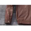 Giacca da caccia in vera pelle di mucca M65 marrone nera cinese taglia uomo cappotto in vera pelle giacche invernali con tasche