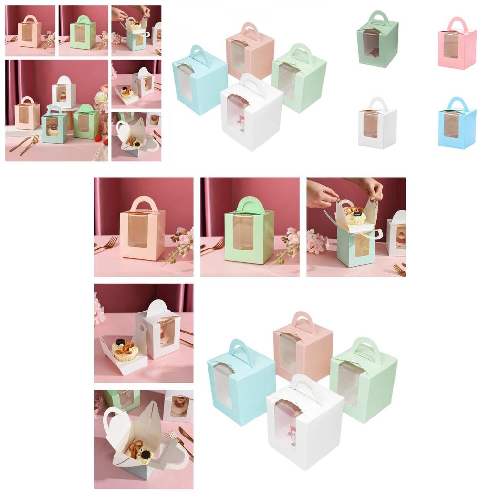 Thick Paper Cupcake Boxes For Individual Baked Goods Wholesale Manufacturer