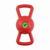 Pull Ring Bite Resistant Dual Handle Dog Puzzle Sound Pet Chew Plastic Squeaky Dog Outdoor Play