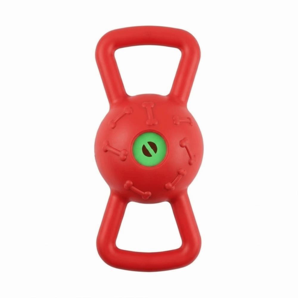 

Puzzle Toy Dual Handle Dog Toy Bite resistant Pet Chew Toy Dog Bite Ball Puppy Teething красный