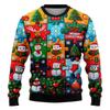Funny Christmas Sweater Men Women Pullover Xmas Sweatshirt Ugly Graphic Y2k Sweatshirts for Holiday Party Loose Men's Clothing