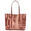 Lacoste Reversible PVC Tote Bag Women tote Beige Brown NF4936AS-Q70