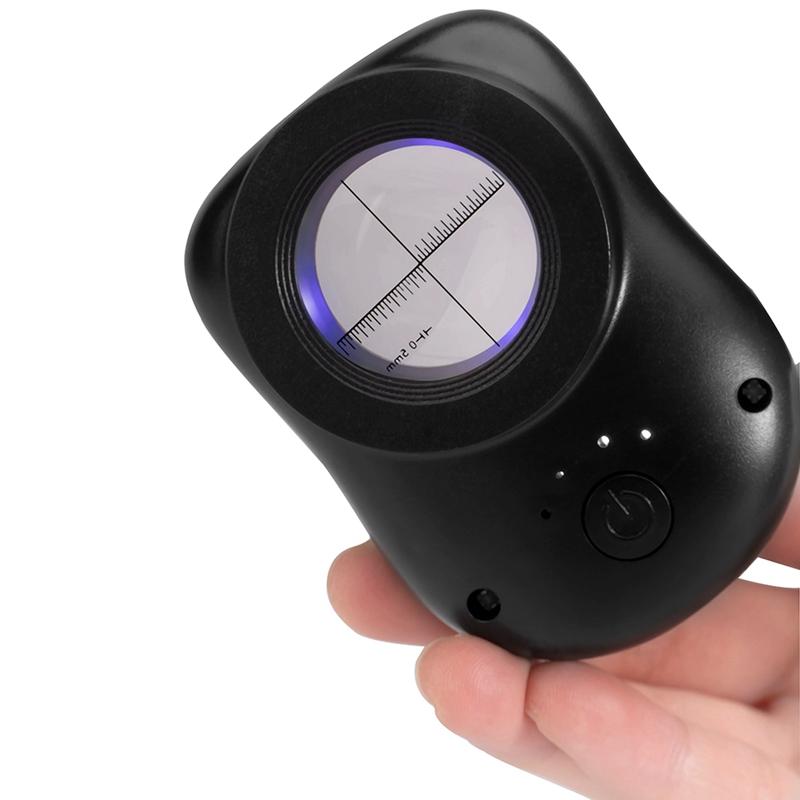 ABNO-40X Double Glass Lens Magnifier With Bright LED Lights(3 Modes), Handheld Jewelers Magnifying Glass For Coins Stamps