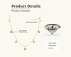 Fine 925 Sterling Silver Gold Plated Setting 0.66CT VVS GRA Moissanite Jewelry Four Leaf Clover Chokers Necklaces for Women