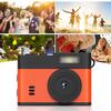 Keychain Camera 0.96inch HD Display 1080P 12MP Vintage Compact Camera with LED Fill Light for Travel Campus