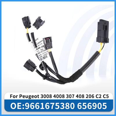 For Peugeot 206 207 3008 4008 5008  307 308 408 C4L C2 301 Sega New Elysee Fuel Injector Harness Plug 9661675380 656905