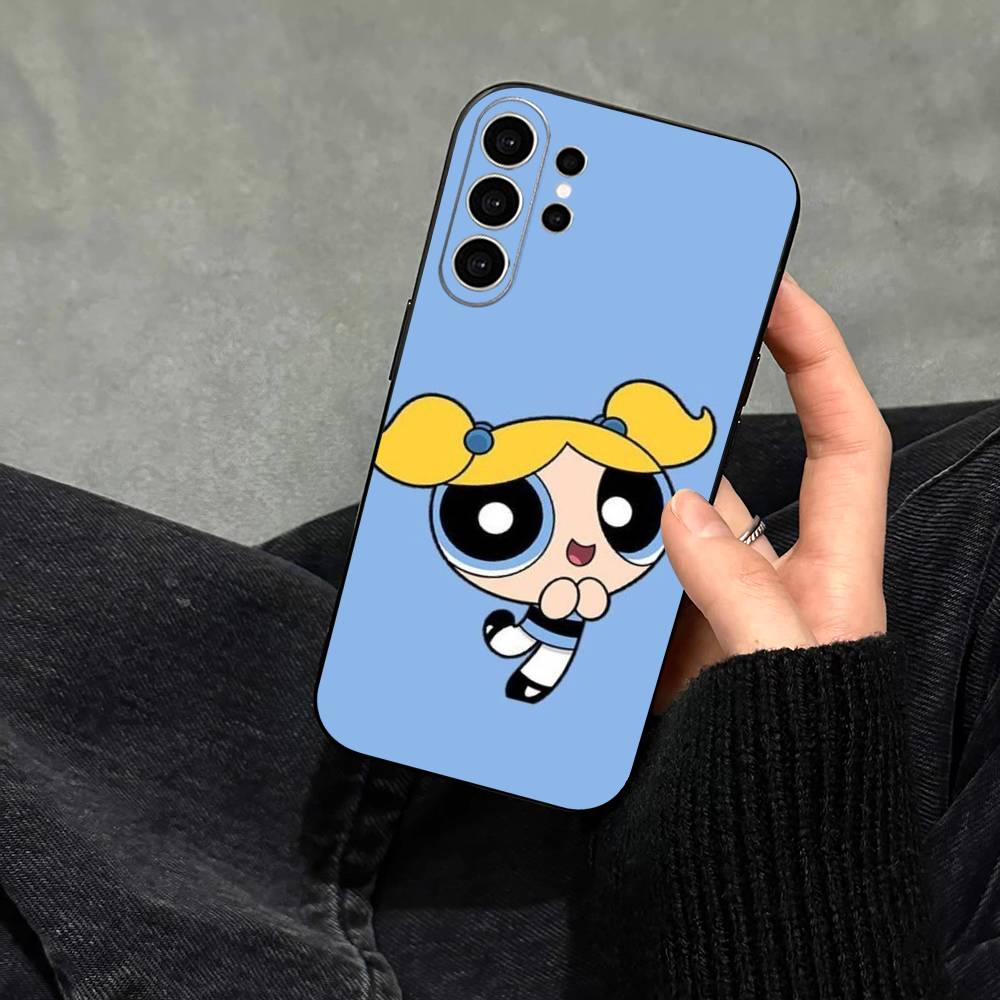 P-Powerpuffs G-Girls Phone Case For Samsung S25,S24,S21,S22,S23,S30,Ultra,S20,Plus,Fe,Soft Silicone Black Cover