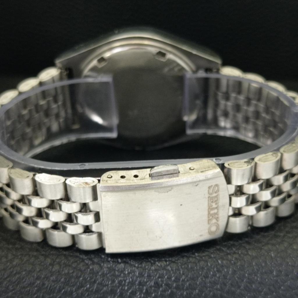 GENUINE VINTAGE SEIKO 5 AUTOMATIC 6319A JAPAN MENS BLACK DIAL WATCH a702618-1 R209-a702618