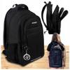 School Backpack 30L Large Youth Sportive For Laptop A4 Black Unisex