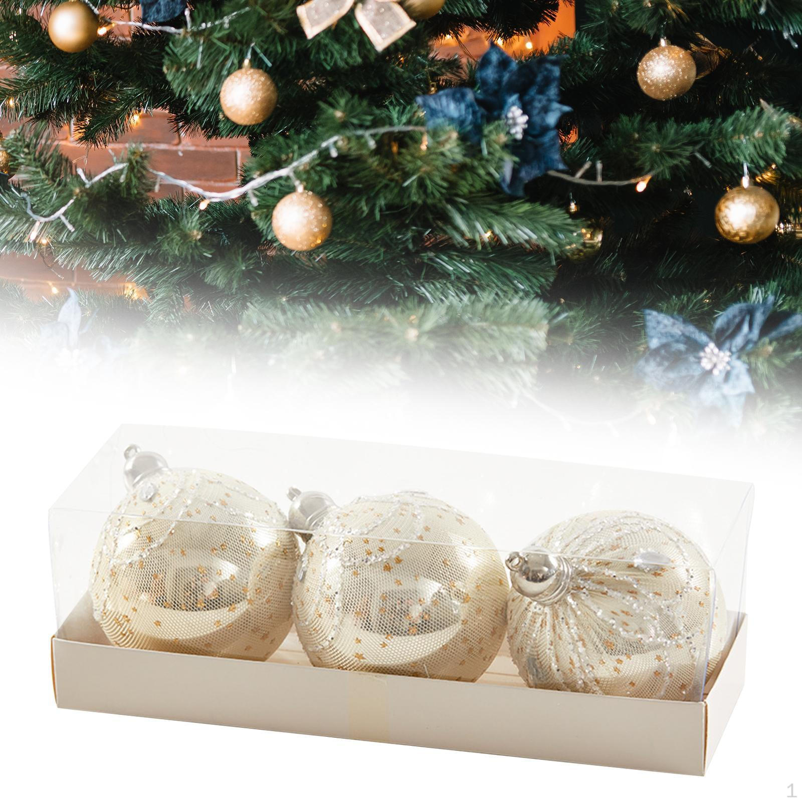 

3 Рождественских шара для украшения, украшения дома на Новый год, свадьбы золотой