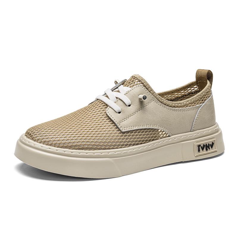 Men s Summer Mesh Loafers - Breathable, Casual, Stylish Hollow Design 42