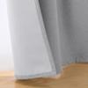 MUJI New Life Light-Blocking Polyester Plain Weave Non-Pleated Curtains, Set of 2, Light Gray, 100cm Wide x 200cm Long, 84835698
