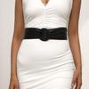 Adjustable Length Wide Waist Belt Wide Decorative Waistband Self-Tie Belt  For Party Daily Outfit