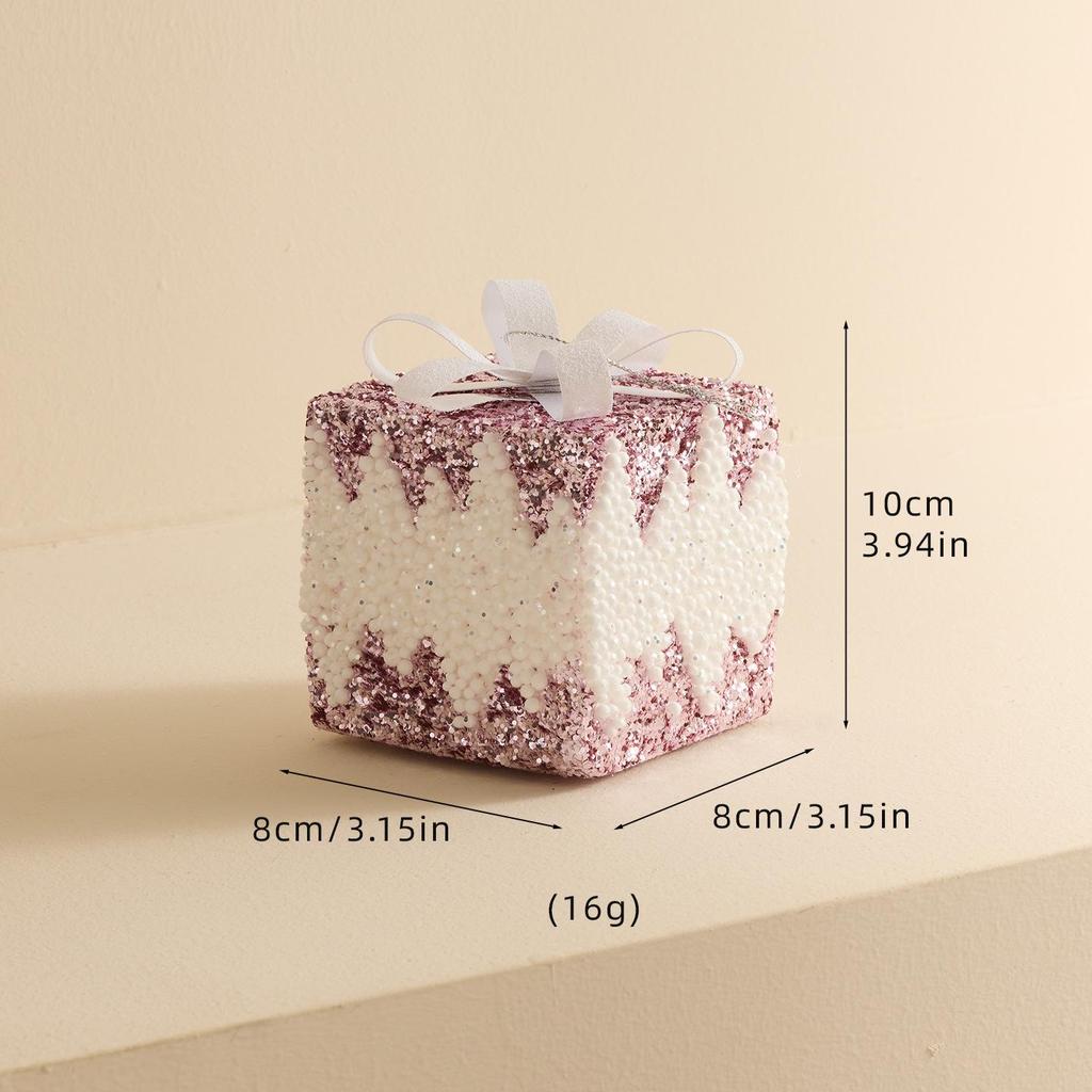 High-Quality Pink Foam Christmas Ball Ornament for Tree and Window Display