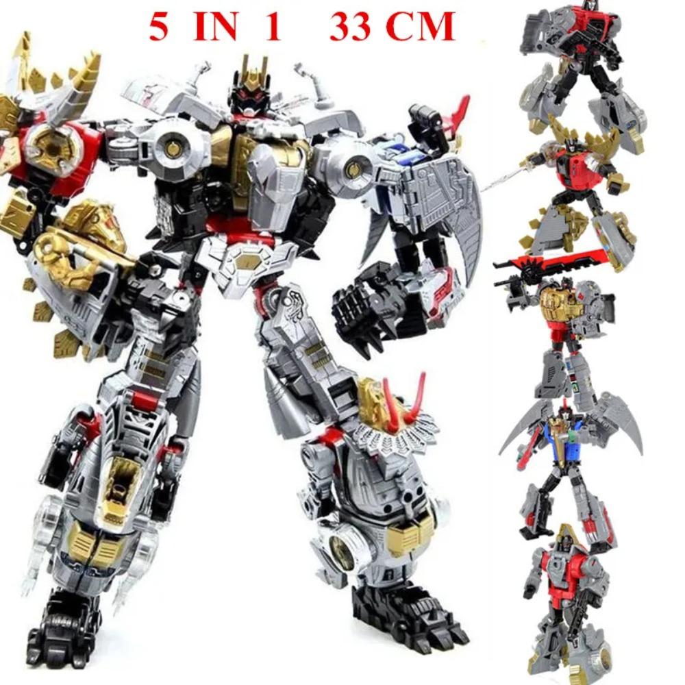 Haizhixing 5 IN 1 Transformation Robot Car Toys Anime Devastator Aircraft Tank Model KO Boys Truck Collection Kid Adult Gift