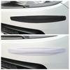 2Pcs Car Bumper Protector Strip Anti Scratch Car Edge Stick PVC Protective Strip Carbon Silicone Fiber Waterproof Trim Moulding