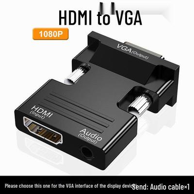 HDMI To VGA Adapter with Audio – Connect PC or Set-Top Box To High-Definition Display or Projector