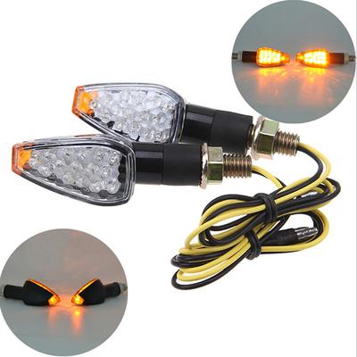 14LED Φως Φλας Μοτοσυκλέτας Πορτοκαλί Ενδεικτικό Φως Καθολικό 12V