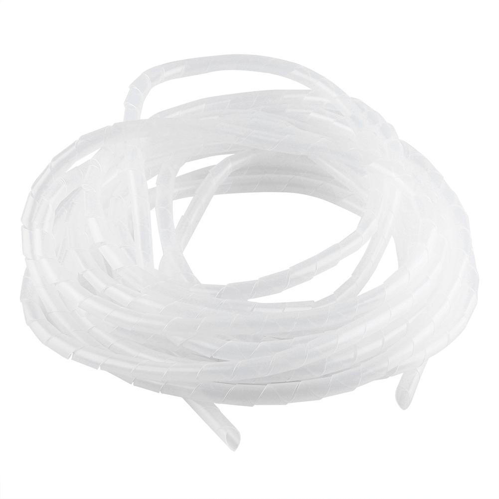 Spiral Cable Wrap Wire  vie Binding     Cord Management 10mm (White)