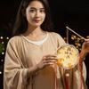 Handmade Mooncake Lantern Luminous Mid Autumn Lantern DIY Craft Kit Rabbit Lamp  Students