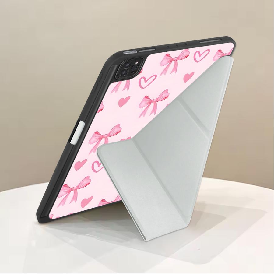 Cartoon Bow Tablet Case For iPad Mini 6 7 Air 4 5 M3 M2 1 2 M4 11inch Pro 2025 Pro 11th 10th 9th 8th 7th 12.9inch Holder Cover