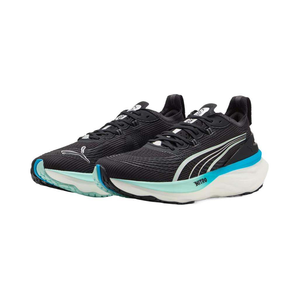 Puma ForeverRun Nitro 2 Black Speed Blue Men Sneakers 310109-14